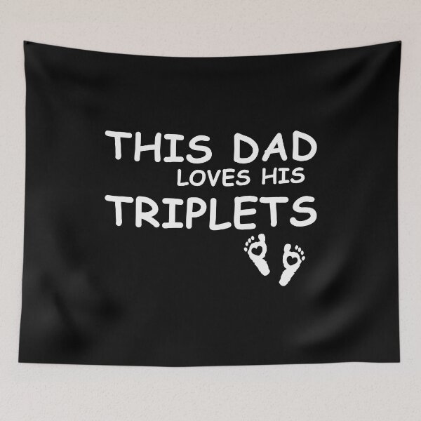 Item preview, THIS DAD LOVES HIS TRIPLETS GIFT FOR DAD AND HUSBAND designed and sold by EditorArt.