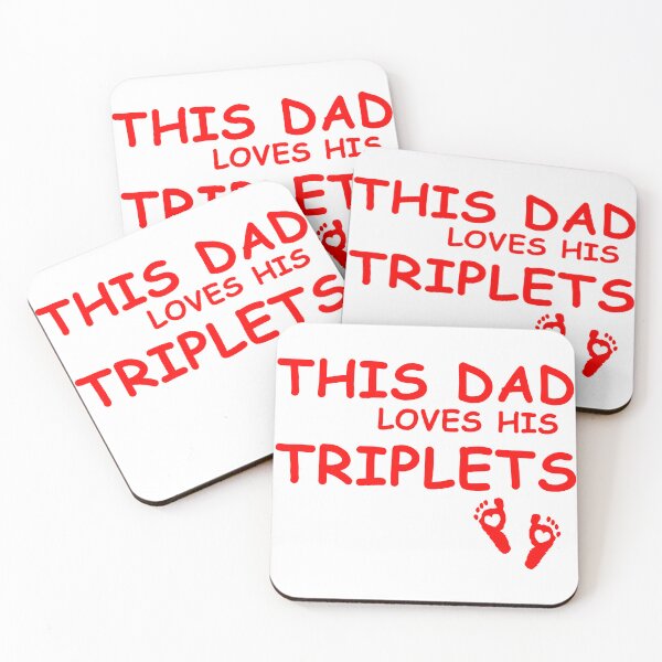 Item preview, THIS DAD LOVES HIS TRIPLETS GIFT FOR DAD AND HUSBAND designed and sold by EditorArt.
