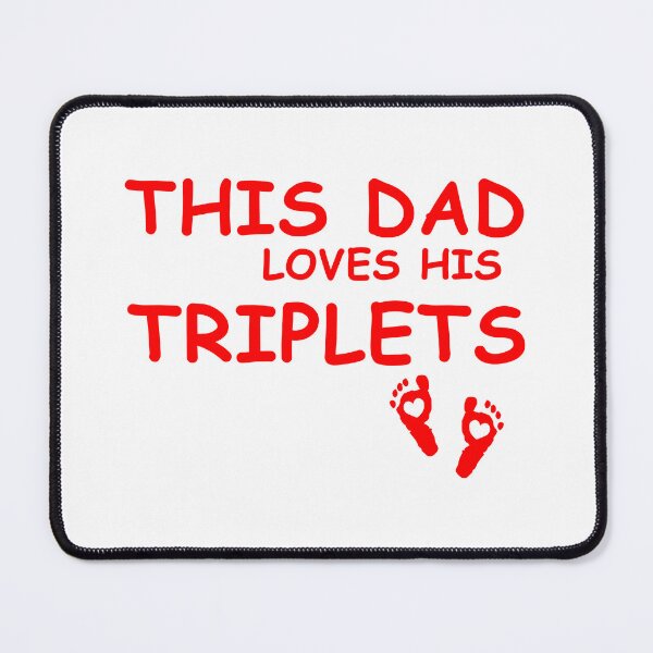 Item preview, THIS DAD LOVES HIS TRIPLETS GIFT FOR DAD AND HUSBAND designed and sold by EditorArt.