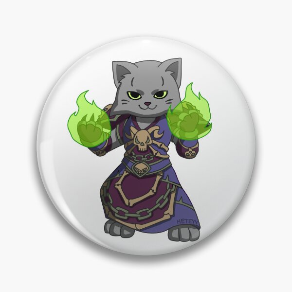 Item preview, Cute warlock cat Warcraft designed and sold by Heteyy.