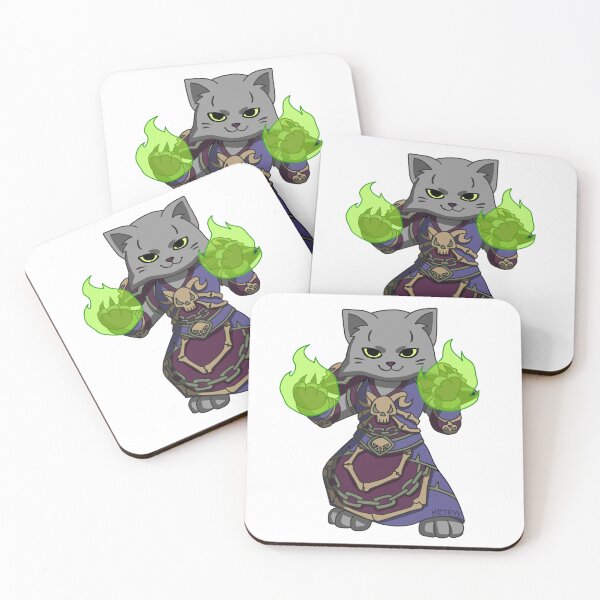 Item preview, Cute warlock cat Warcraft designed and sold by Heteyy.