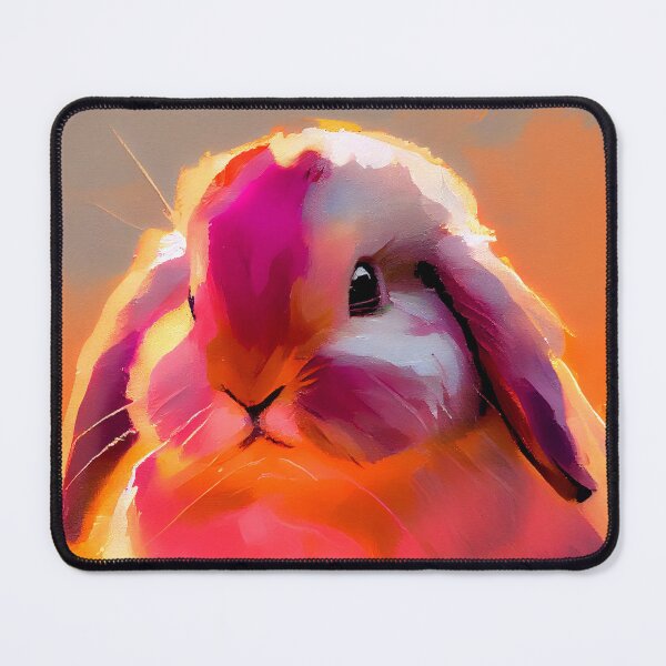 Item preview, Mini Lop Bunny Abstract Portrait  designed and sold by triplethedot.
