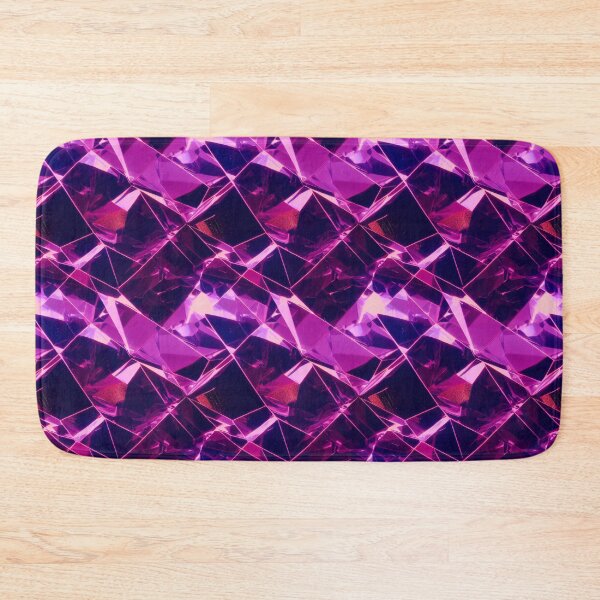 Item preview, Abstract Geometric Crystals in Pink and Purple designed and sold by Fine Prints.