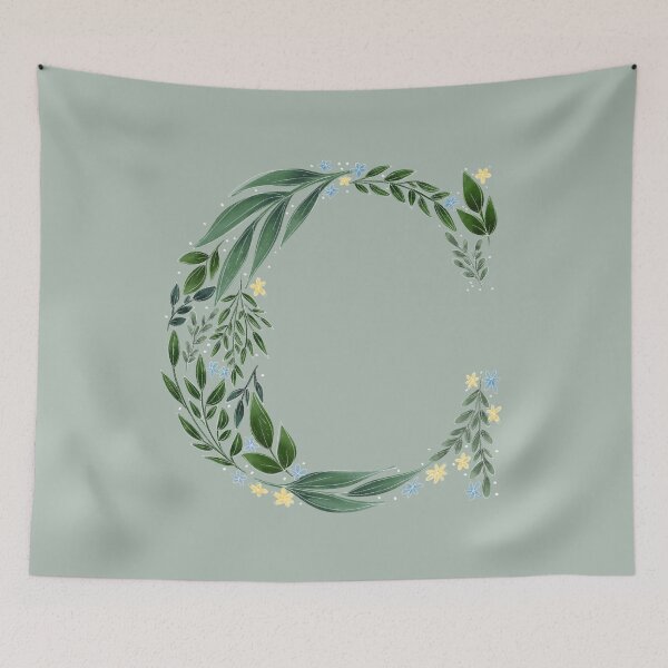 Item preview, Floral C - Initial C designed and sold by CreativeMisc.