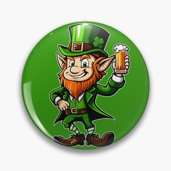 Artikelvorschau, Bier trinkender Kobold für St. Patty's Day von gnarly entworfen und verkauft von ChattanoogaTee.