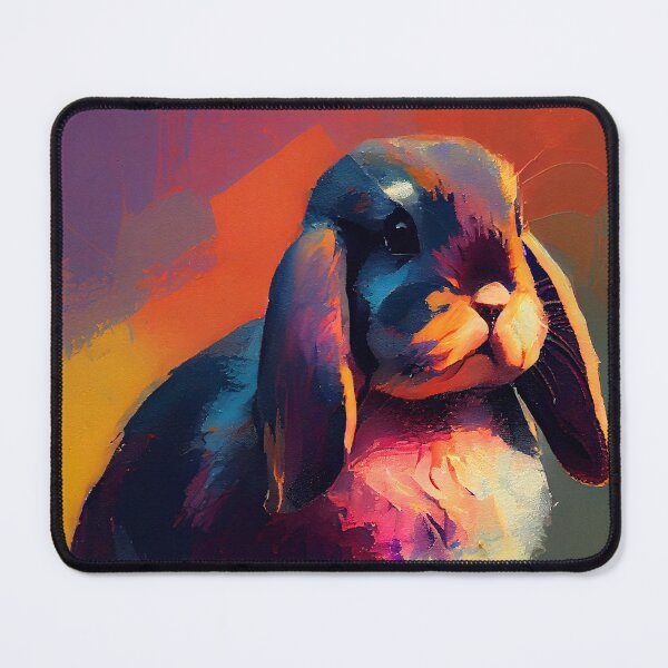 Item preview, Mini Lop Bunny Abstract Portrait  designed and sold by triplethedot.