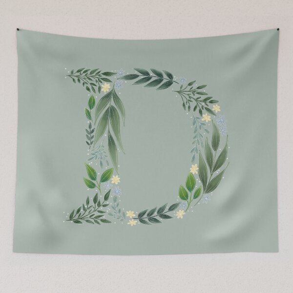 Item preview, Floral D - Initial D designed and sold by CreativeMisc.
