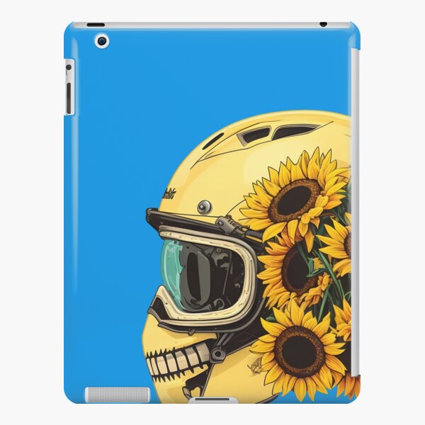 Sunflower Yellow Skull Custom Motorbike Helmet Sticker for Sale by  Wishinglob