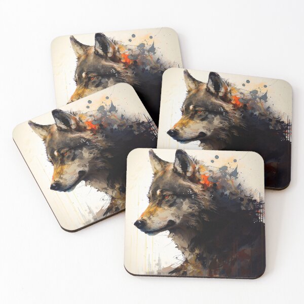 Item preview, Illustration of the Wolf King in painted style designed and sold by NayZeth99.