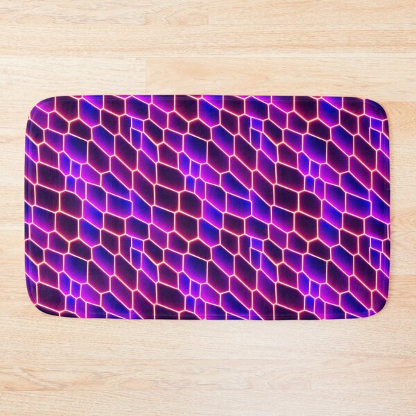 Item preview, Geometric Abstract Crystals in Pink and Purple designed and sold by Fine Prints.