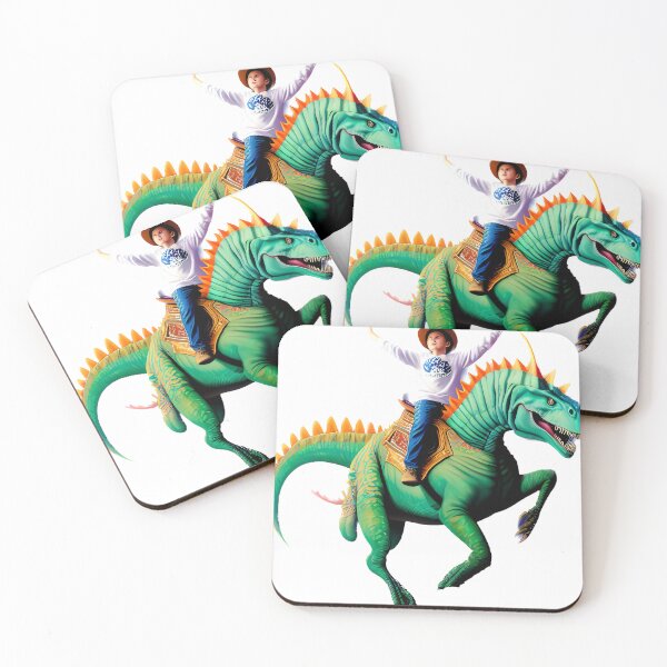 Item preview, A Boy Riding Dinosaur Illustration / GTIllustration027 designed and sold by Grafititee.