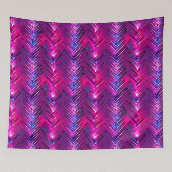 Item preview, Pink and Purple Geometric Abstract Crystals  designed and sold by Fine Prints.