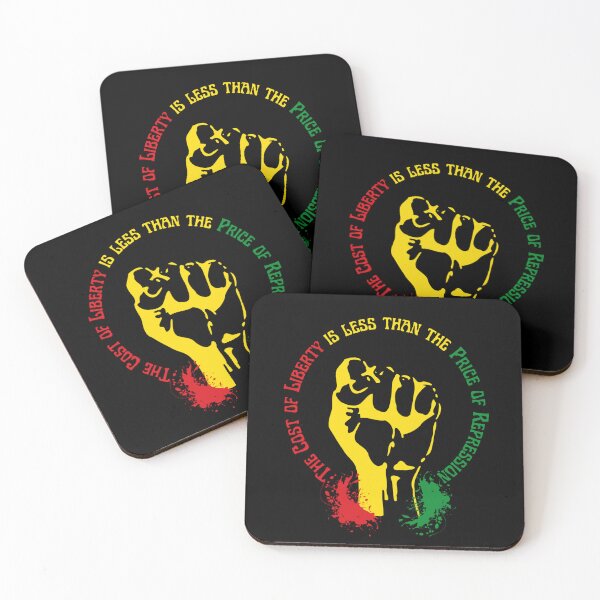Item preview, The Cost Of Liberty Is Less Than The Price Of Repression. WEB duBois Black Power Fist designed and sold by Rebel-Design.
