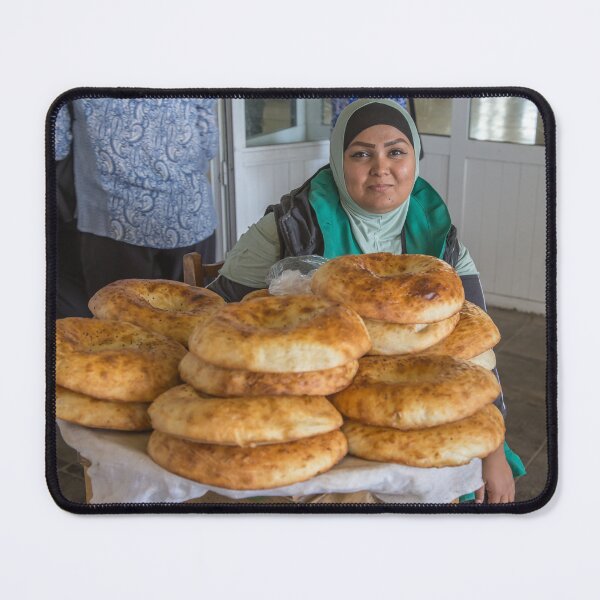 Item preview, Uzbekistan. Tashkent. Chorsu Bazaar. Woman selling Bread. designed and sold by vadim19.