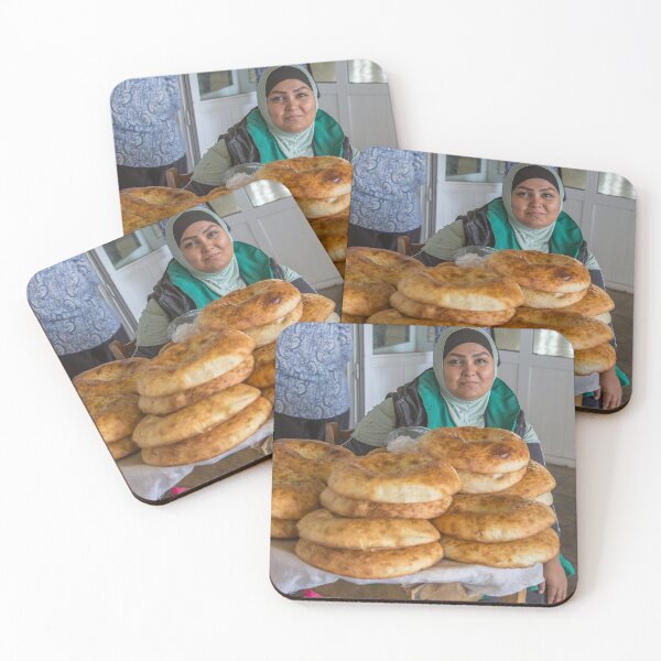 Item preview, Uzbekistan. Tashkent. Chorsu Bazaar. Woman selling Bread. designed and sold by vadim19.