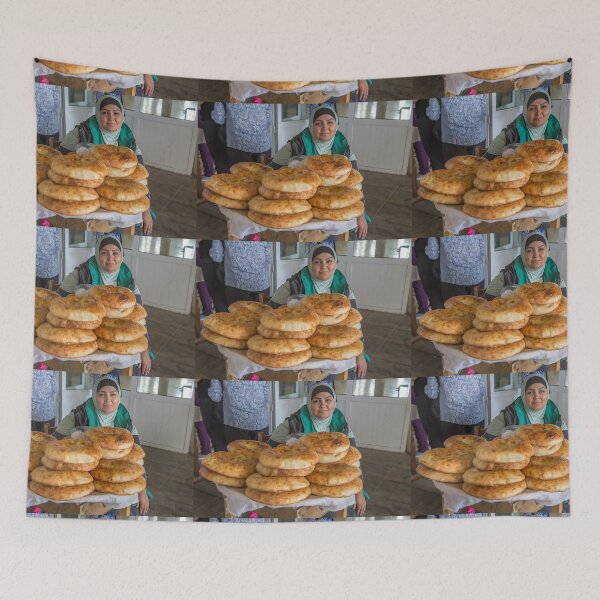 Item preview, Uzbekistan. Tashkent. Chorsu Bazaar. Woman selling Bread. designed and sold by vadim19.