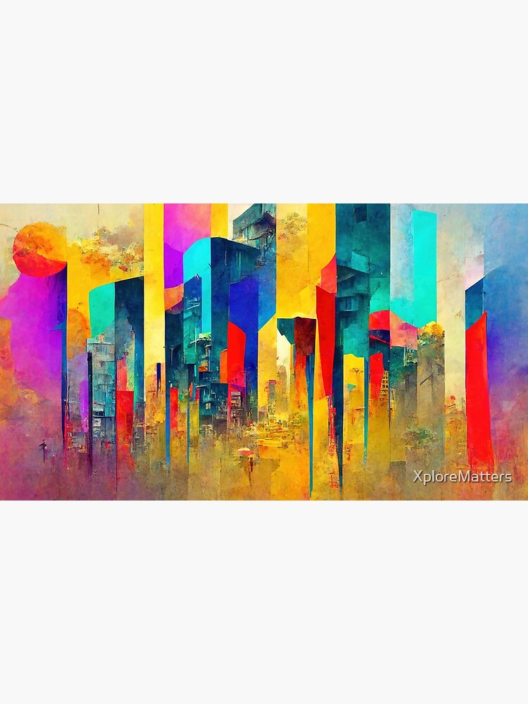 abstract　scape　city　decor　Posterundefined　colorful　design