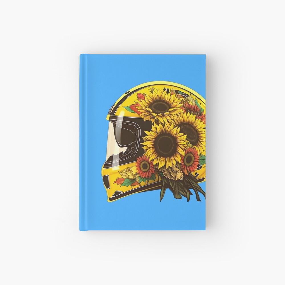 Sunflower Yellow Skull Custom Motorbike Helmet Sticker for Sale by  Wishinglob