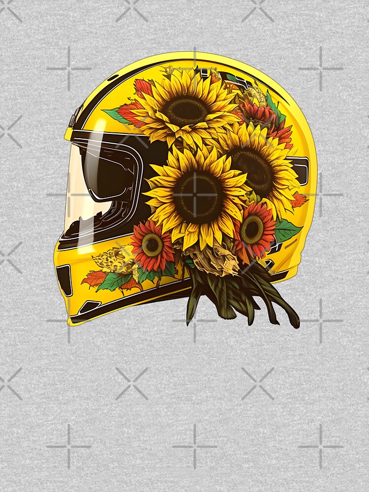 Sunflower Yellow Skull Custom Motorbike Helmet Sticker for Sale by  Wishinglob