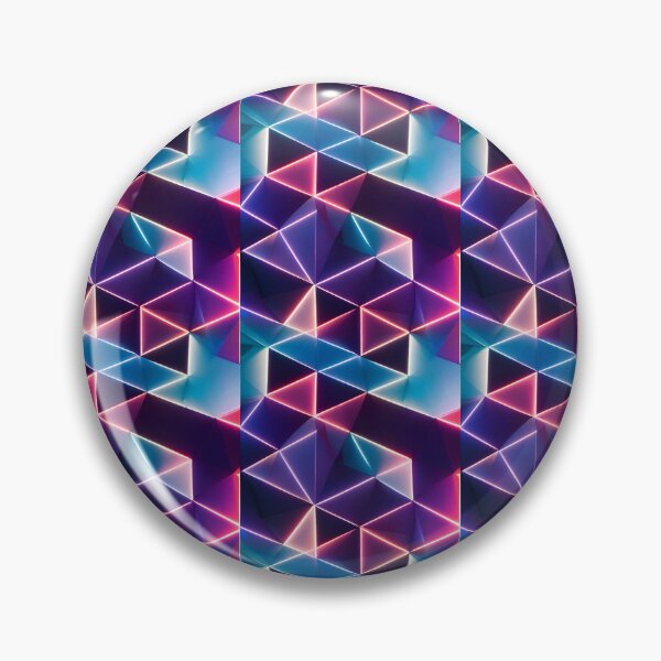 Artikelvorschau, Purple, Blue and Pink Geometric Abstract Crystals entworfen und verkauft von Fine Prints.