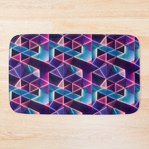 Item preview, Purple, Blue and Pink Geometric Abstract Crystals  designed and sold by Fine Prints.