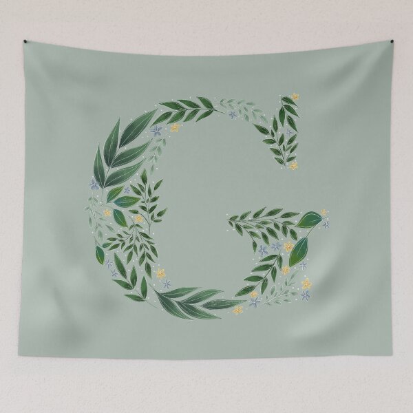 Item preview, Floral G - Initial G designed and sold by CreativeMisc.