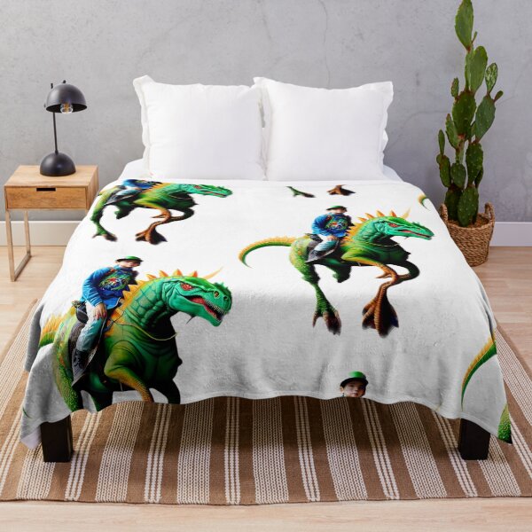Item preview, A Boy Riding Dinosaur Illustration / GTIllustration028 designed and sold by Grafititee.