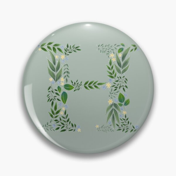 Aperçu de l'œuvre Floral H - Initial H créée et vendue par CreativeMisc.