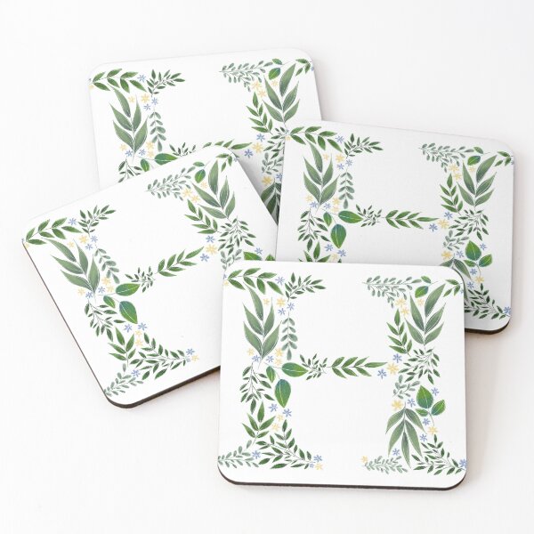 Item preview, Floral H - Initial H designed and sold by CreativeMisc.