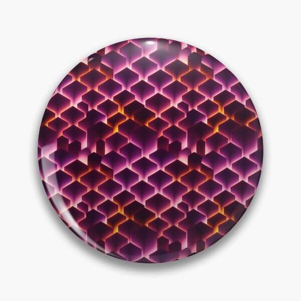 Artikelvorschau, Orange and Pink Geometric Abstract Hexagons entworfen und verkauft von Fine Prints.