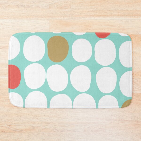 Item preview, Modern Polka Dot Pattern in White and Robin's Eggs Blue designed and sold by Deutschic.
