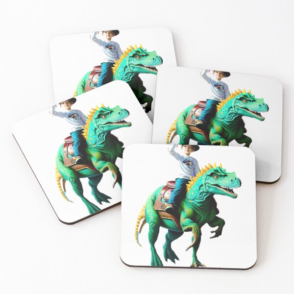 Item preview, A Boy Riding Dinosaur Illustration / GTIllustration029 designed and sold by Grafititee.