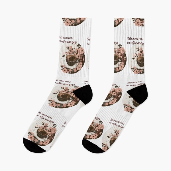Item preview,  This mom runs on coffee and yoga designed and sold by VisualVibesVV.