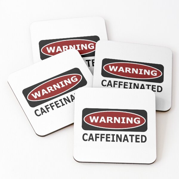 Item preview, Warning Caffeinated designed and sold by 4CoolKats.