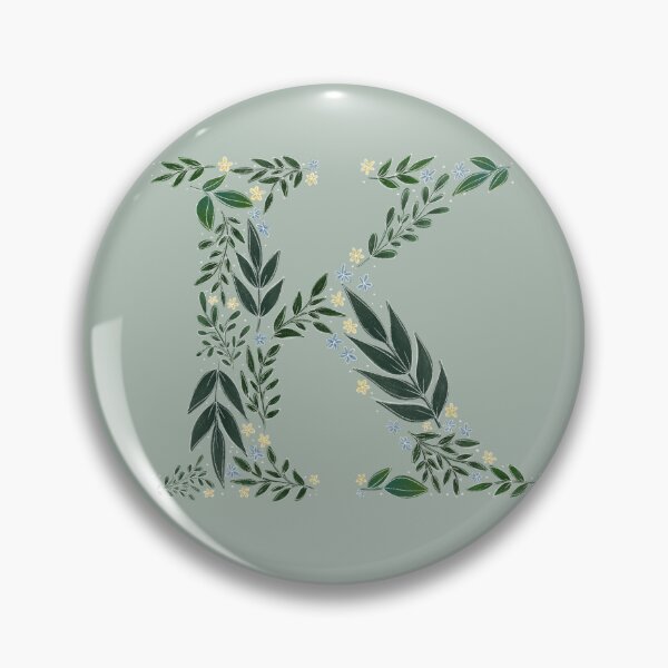 Item preview, Floral K - Initial K designed and sold by CreativeMisc.