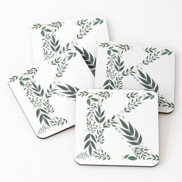 Item preview, Floral K - Initial K designed and sold by CreativeMisc.