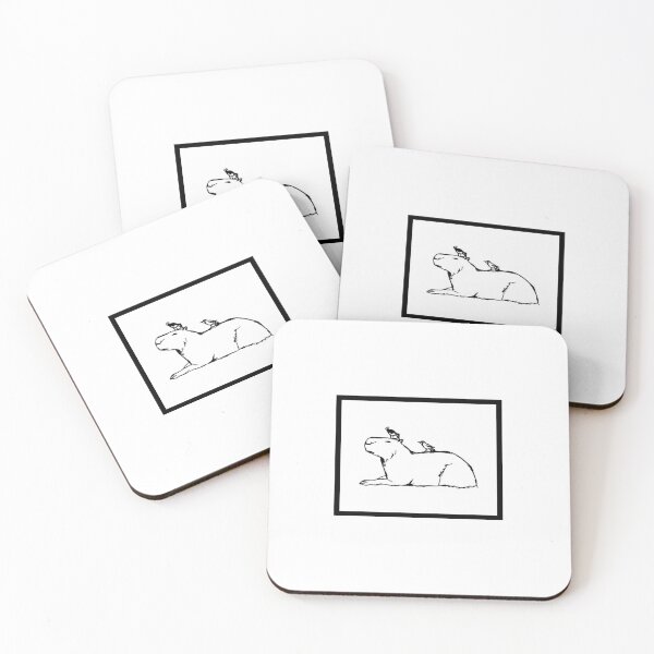 Item preview, MONOCHROME // CAPYBARAS BY SLOTHQUEEN designed and sold by SlothQueenCo.