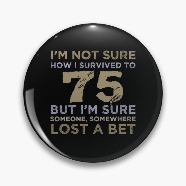 Item preview, 75th Birthday Sarcastic Attitude designed and sold by thepixelgarden.