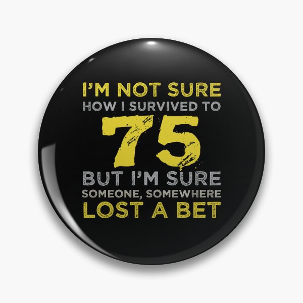Item preview, 75th Birthday Sarcastic Attitude designed and sold by thepixelgarden.