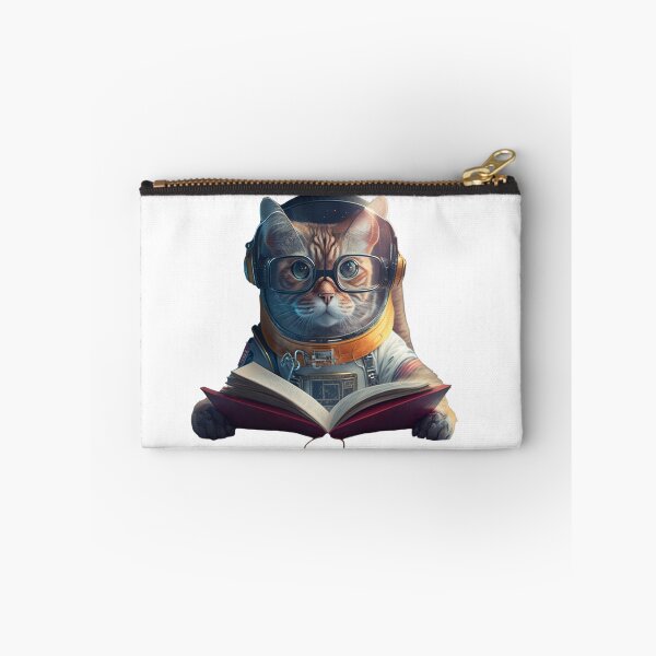 Item preview, Cat reading in space  designed and sold by fattim3.