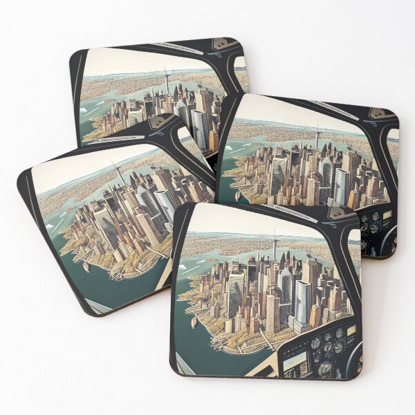 Item preview, Helicopter under low Manhattan New York designed and sold by mybestpicture.