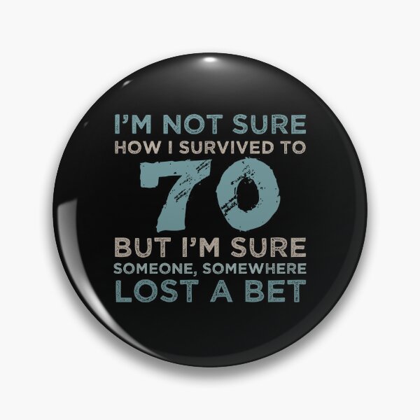Item preview, 70th Birthday Sarcastic Attitude designed and sold by thepixelgarden.