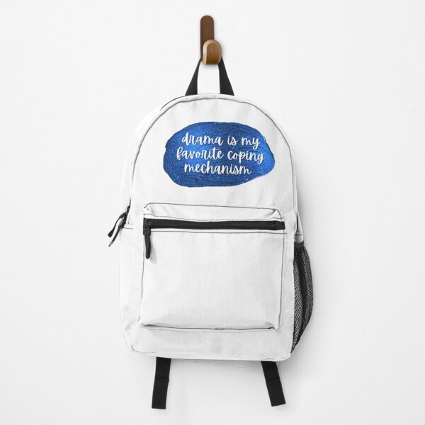 Item preview, Drama is My Favorite Coping Mechanism (blue round) designed and sold by koolaidcupcake.