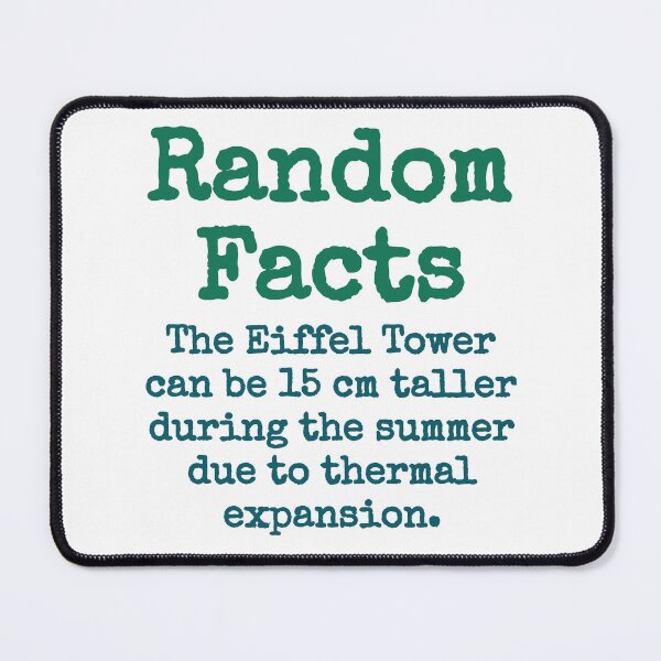 Item preview, The Eiffel Tower Can BE 15 CM Taller - Trivia Fact designed and sold by CrankyOldDude.