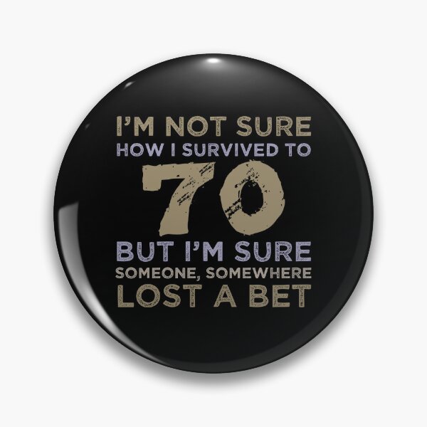 Item preview, 70th Birthday Sarcastic Attitude designed and sold by thepixelgarden.
