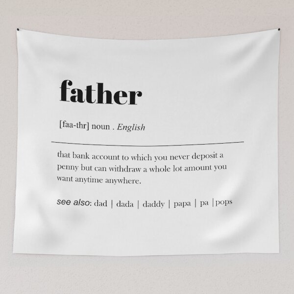 Item preview, Father Definition / Father Dictionary Definition / Dad Definitions / Father's Day Gift designed and sold by myArtstock.