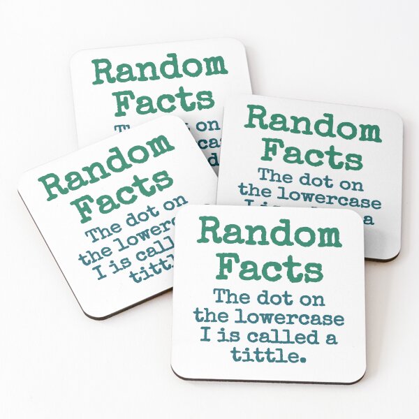 Item preview, The Dot On The Lowercase I Is Called A Tittle - Trivia Fact designed and sold by CrankyOldDude.
