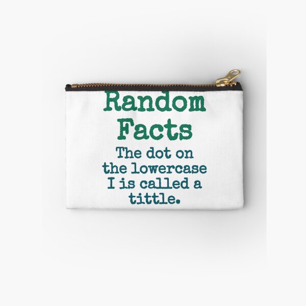 Item preview, The Dot On The Lowercase I Is Called A Tittle - Trivia Fact designed and sold by CrankyOldDude.