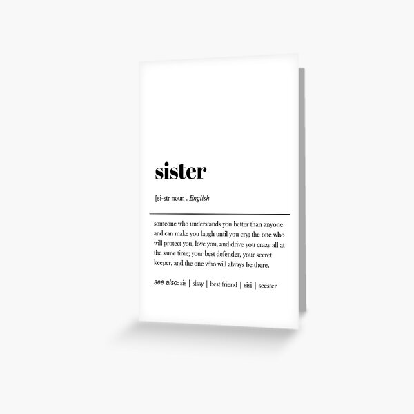 Item preview, Sister Definition / Sister Dictionary Definition / Soul Sisters Definition Quote / Sister Love / Best Gift For Sister / Siblings Day designed and sold by myArtstock.