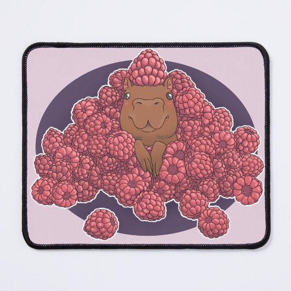 Item preview, Raspberry Capybara designed and sold by ChewyEnnui.